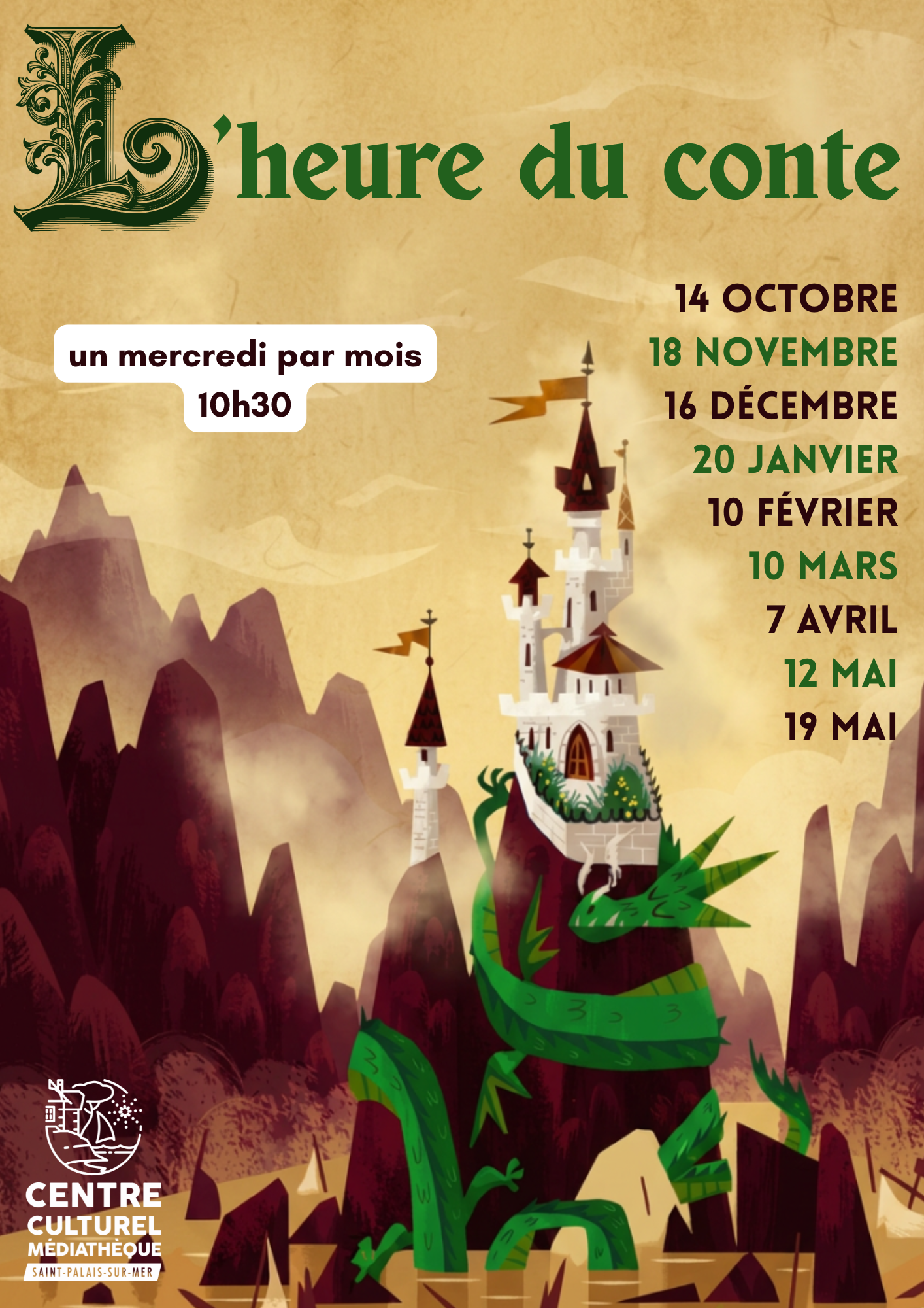 Affiche heure du conte 2026 2027