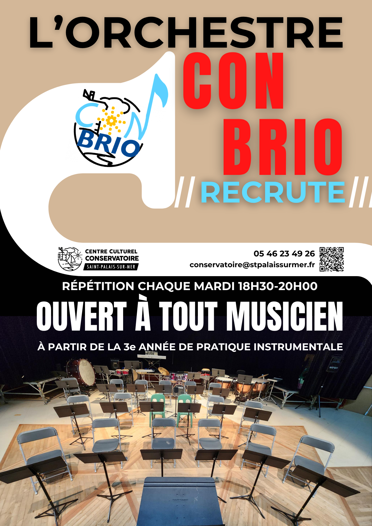 Affiche de l'orchestre